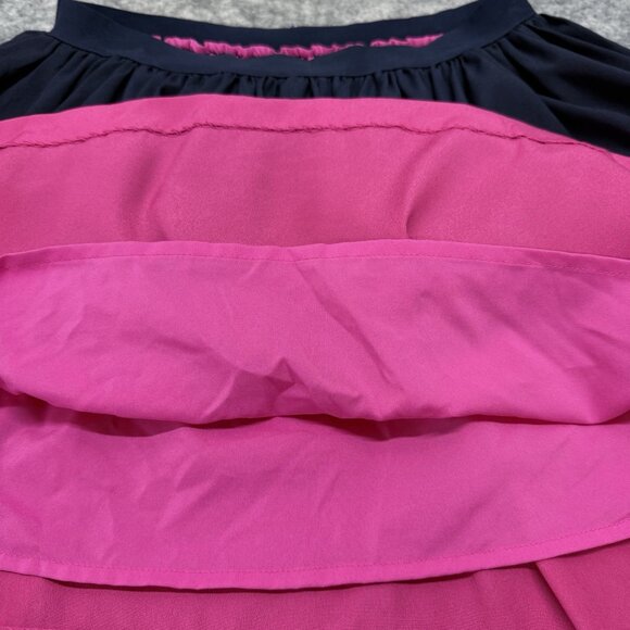 Ralph Lauren Girls Skirt L‎ 12-14 Navy Pink Colorblock Pleated Party School - Picture 3 of 8